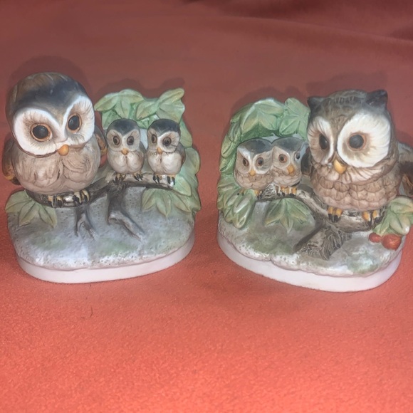 Vintage OWL 🦉 Mom / Dad and baby figurine set ….. SUPER CUTE!!!! - Picture 1 of 6